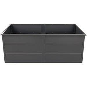 Westmann Hochbeet Primus XL, aus Stahl, 200 x 100 x 77 cm, 1540 Liter, anthrazit