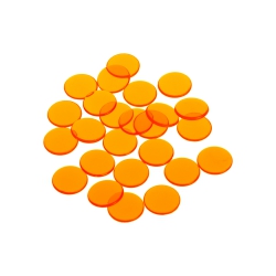 Halmakegel.com Spielchips - 16 mm - orange - transparent 251737