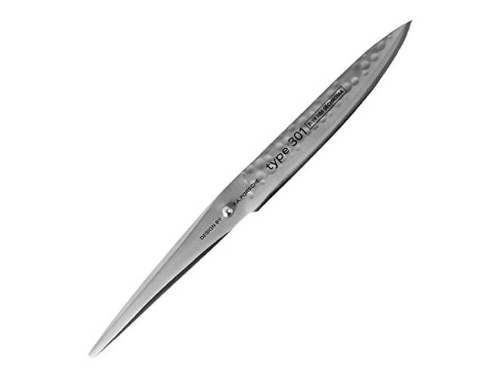 Chroma Hammerschlag Messer Type 301 HM, P-19 HM, Design by F.A. Porsche, Universalmesser mit 12 cm Klinge, Extra scharfes Gemüsemesser, Küchenmesser gehämmert mit ergonomischem Griff