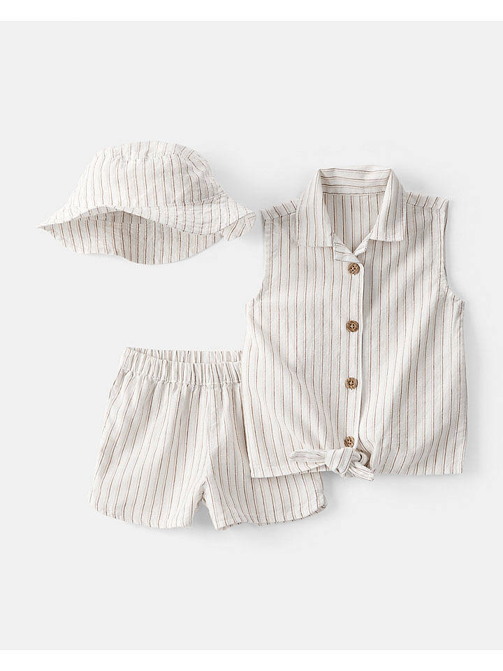 carter's 3tlg. Outfit in Creme - 86/92