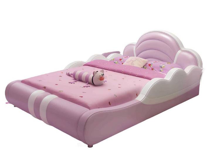 JVmoebel Kinderbett Rosa Kinderbett aus hochwertigem Material für Mädchenzimmer, Made in Europa