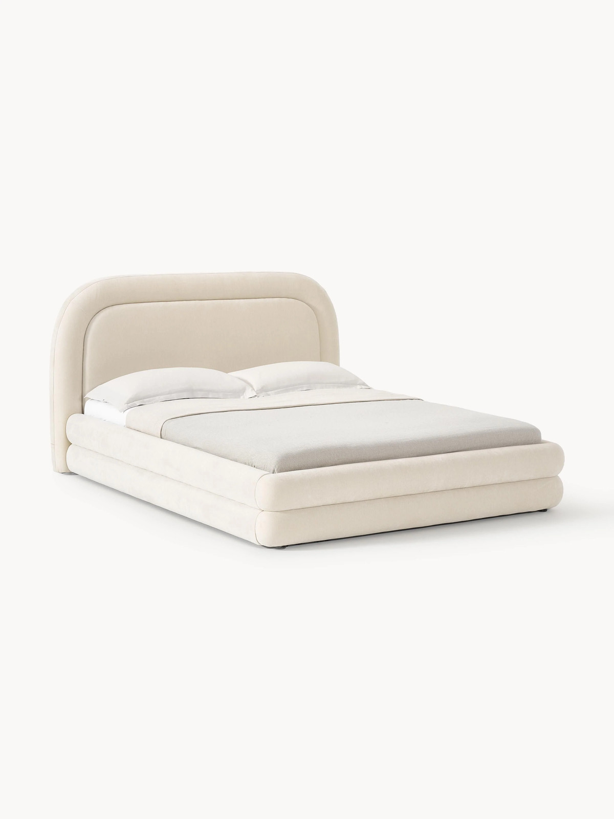 Westwing Collection Gestoffeerd bed Solomon 160x200 cm