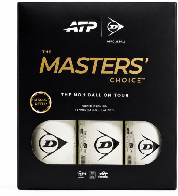 Dunlop Atp Masters 3x4 Balls