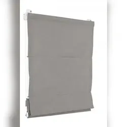Raffrollo Faltrollo 80x175 cm Grau Jalousie Premium