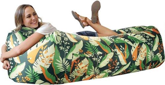 Famanu Loungebank Aufblasbar für Camping, Strand und Festivals - Tragbare Luftsofa