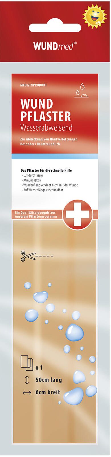 WUNDmed® Pflaster Wasserfest beige 1 Stück 02-003