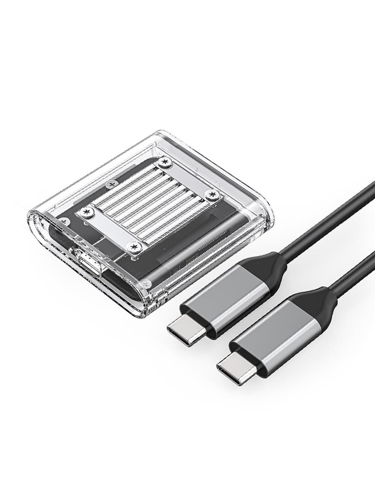 ORICO TC20-M2-10G M.2 NVME USB-C 3.2 Disk Caddy - Transparent