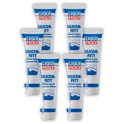 6x Schmierfett LIQUI MOLY 3312 Silicon-Fett transparent Silikonfett Schmierung 100g