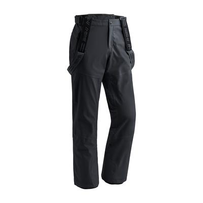 Skihose MAIER SPORTS "Anton Light 2.0", Herren, Gr. 60, Normalgrößen, schwarz, 100% Polyester, Hosen Skihose, Herren Schneehose mit Hosenträgern, wind/wasserdicht, Regular Fit