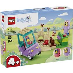 11216 LEGO® Bluey Omas mit Bingo und Bluey; Bauspielzeug mit Spielzeugauto, Garten und Figuren aus der TV-Serie