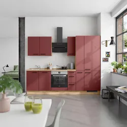Küchenleerblock Easytouch High o. Geräte Rot