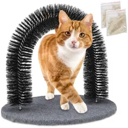Relaxdays Enthaarungsbogen für Katzen Grau,Schwarz