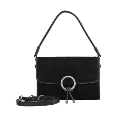 Umhängetasche HISPANITAS "Hispanitas Taschen Lederimitat", Damen, Gr. onesize, schwarz, Lederimitat, Taschen Umhängetasche