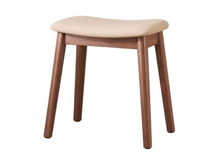 WSJJXS Massivholz Schminkhocker Gepolsterter Sitz Passt unter Schminktische, stabiler Stand, weiche Polsterung, platzsparend(Brown)