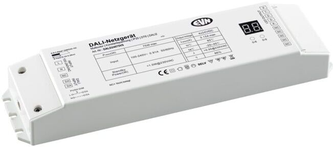 EVN Récepteur variateur DALI DALD24075VS avec alimentation électrique (DALD24075VS)