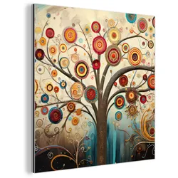 METALLBILD Baum - Baum des Lebens - Farbe 90x90 cm