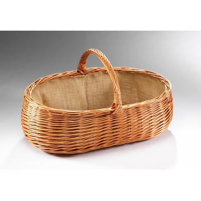Kaminholzkorb LOCKER, beige (natur), Weide, Aufbewahrungsboxen