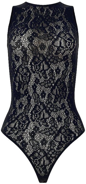 WOLFORD Body INFINITE ROSE NET black schwarz   L L