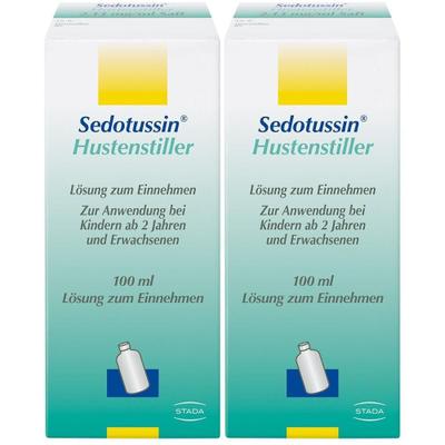 Sedotussin Hustenstiller Saft 2x 2x100 ml Lösung zum Einnehmen
