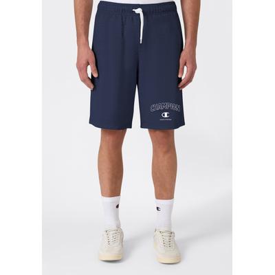 Shorts CHAMPION "Graphic Terry Shorts", Herren, Gr. M, N-Gr, nny, Obermaterial: 55% Baumwolle, 45% Polyester, Hosen Shorts, mit Kordelverschluss, aus Baumwolle und Polyester, bequeme Passform