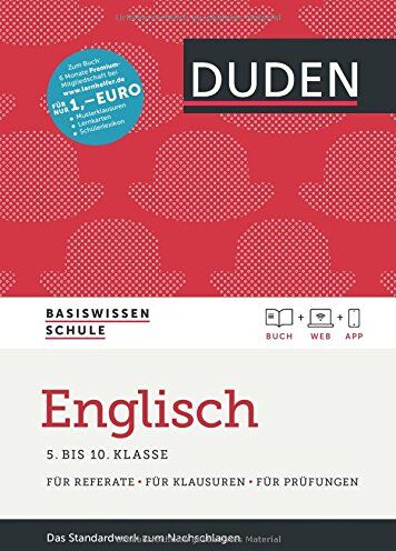 Elisabeth Schmitz-Wensch - Basiswissen Schule - Englisch 5. bis 10. Klasse: Das Standardwerk für Schüler - inklusive Lernapp und Webportal mit Online-Lexikon - Preis vom 16.10.2026 11:41:07 h
