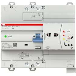 ABB F-ARI2testB-25/0.03 FI-Schalter Autotest, autom. Wiedereinschaltung, 7 TE, 2 P, Typ B, 25 A, 30 mA 2CSF302535R1250 FARI2testB25003