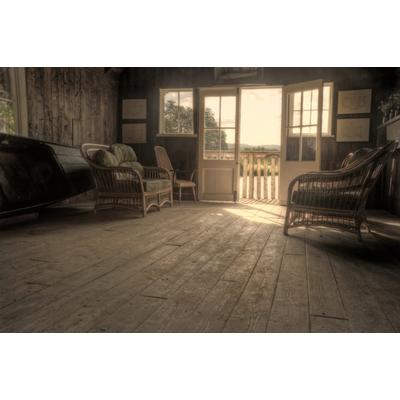 Fototapete PAPERMOON "Stube rustikel", bunt, B:4,5m L:2,8m, Vlies, Tapeten