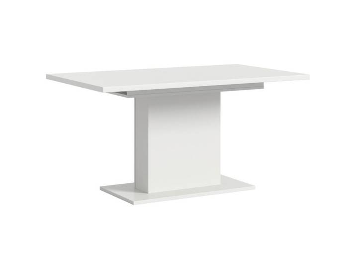 Mid.you Esstisch, Weiß, rechteckig, Säule, 90x76x150-190 cm, FSC Mix, ausziehbar, Esszimmer, Tische, Esstische, Esstische ausziehbar