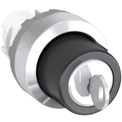 ABB M2SSK3-301 Schlüsselschalter, 2 Positionen, Chrome Metall 1SFA611282R3001
