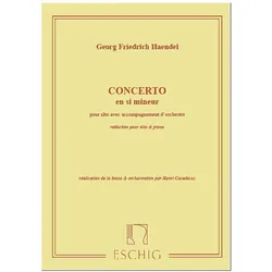 Concerto si mineur pour alto et orchestre pour alto et piano, Fachbücher von Georg Friedrich Händel, Henri Casadesus