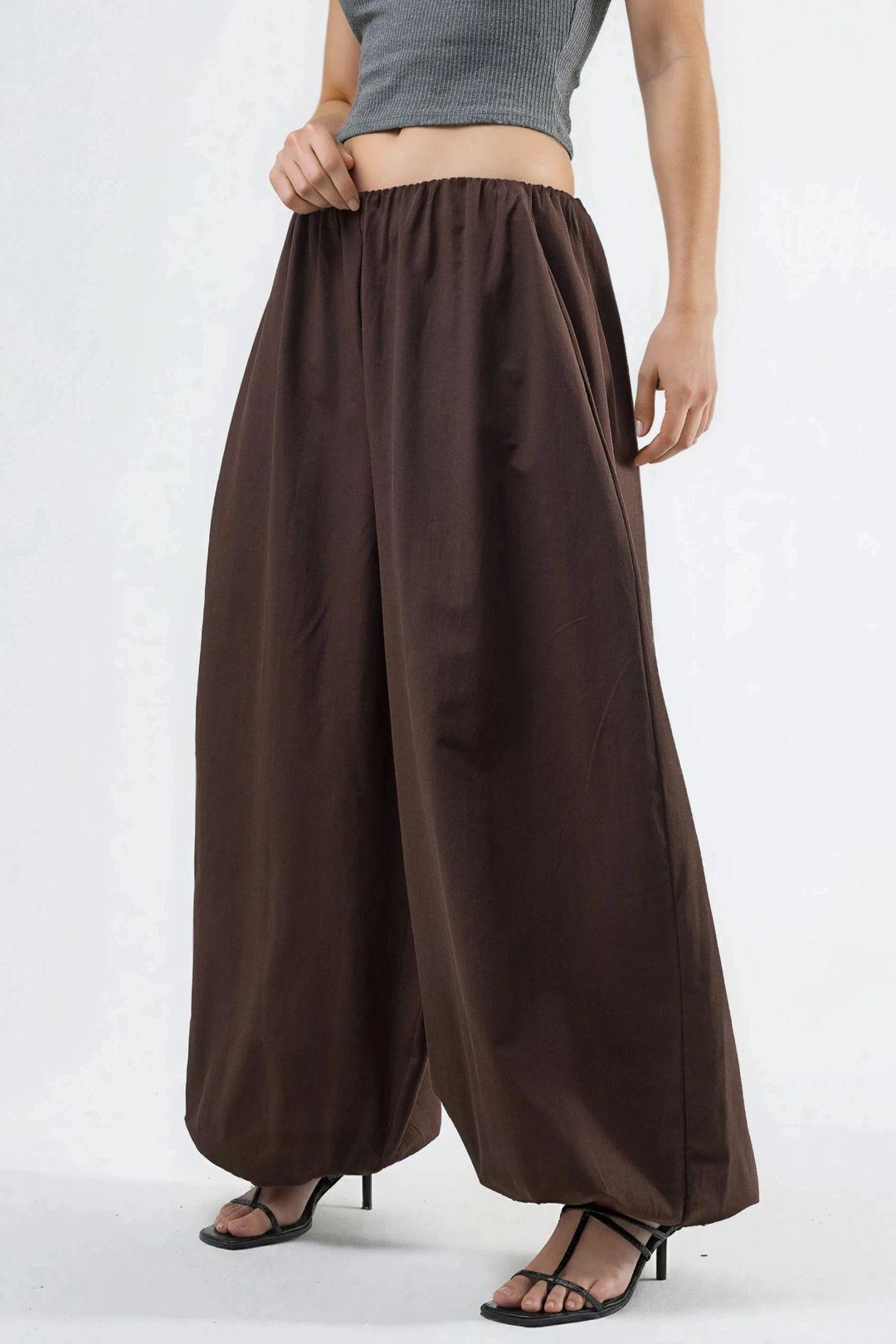 Elastische Taille Ballon Broek