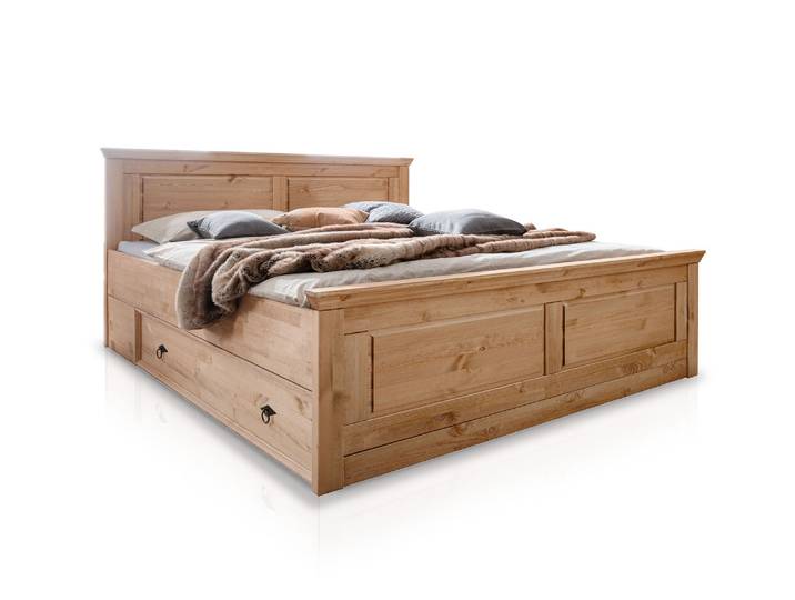 PALERMO Doppelbett 180x200 cm, Material Massivholz, Kiefer