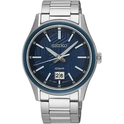 Seiko Conceptual Series Quarz Großdatum SUR559P1 - blau,silber - 39.5mm