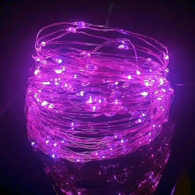 Uplift Picks Waterproof Copper Wire Fairy Lights For Effortless Celebrations And Cozy Decor pink 2m