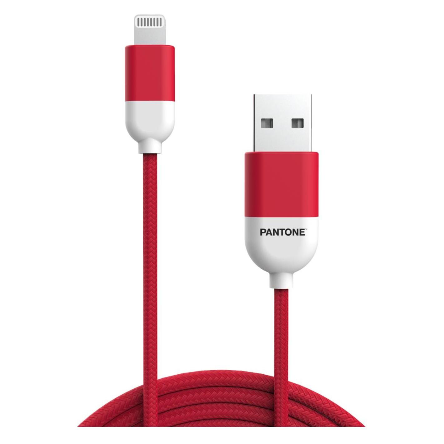 Celly USB TO LIGHTNING CABLE PANTONE RED PT-LCS001-5R1 (1.50 m) (PT-LCS001-5R1)