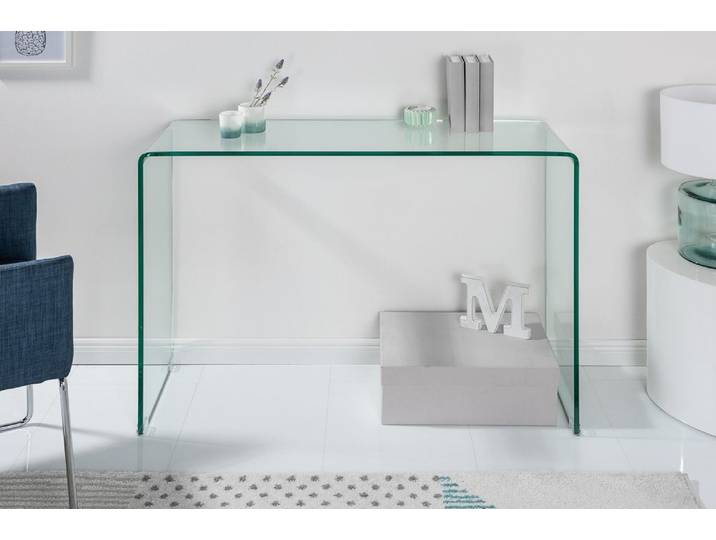 riess-ambiente Konsolentisch FANTOME 100cm transparent, Glastisch · Konsole · Modern Barock