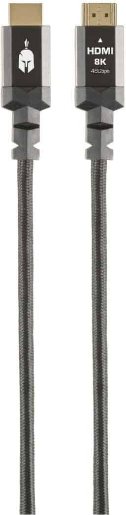 Spartan Gear - HDMI Kaapeli 2.1 - 1.5m - Aluminum Kultapinnotettu