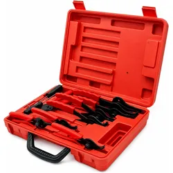 Wiltec, Zange, Sprengring Zange 11tlg 12,7-203mm Seegeringzange Aussenringe Innenringe (310 mm)