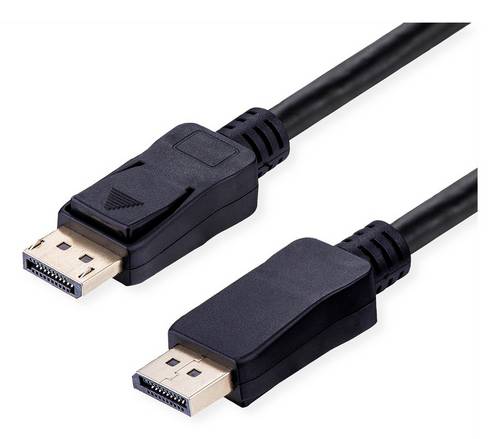 Value DisplayPort Anschlusskabel DisplayPort Stecker, DisplayPort Stecker 1m Schwarz 11.99.6020 10K UHD DisplayPort-Kabel