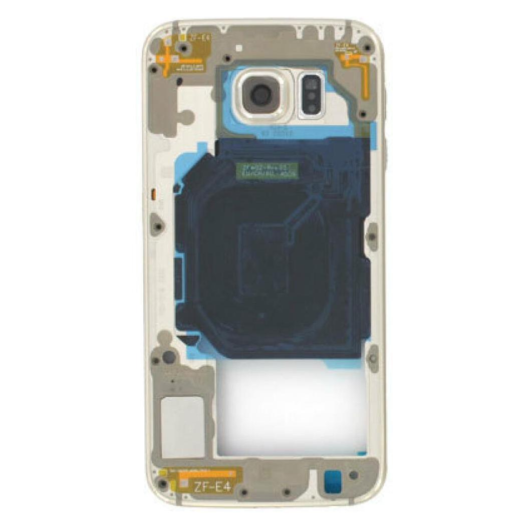 Samsung Galaxy S6 G920F Mittleres Gehäuse Gold (Abdeckung, Samsung Galaxy S6) (GH96-08583C)
