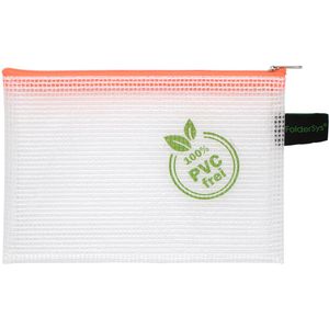 Foldersys Reißverschlussbeutel 40606-69, A6, orange / transparent, EVA-Folie, 1 Fach