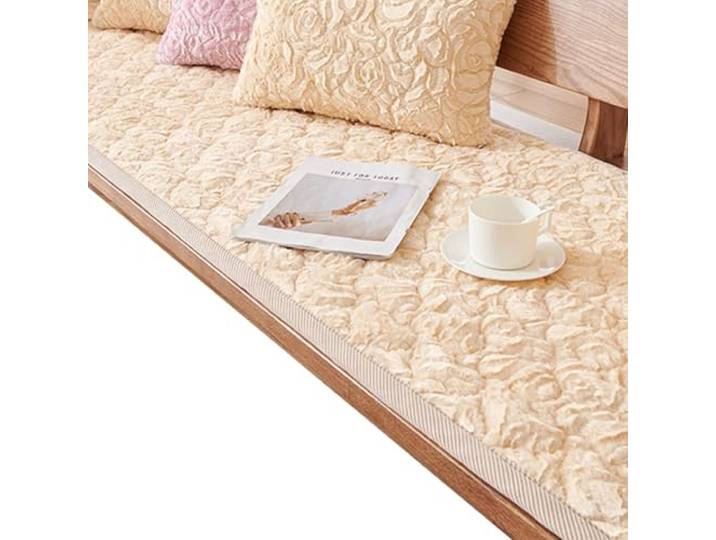 Flauschige Sofabezüge Haustiere (2-3 Kissen), Sofaüberzüge,(Beige,50x90cm)