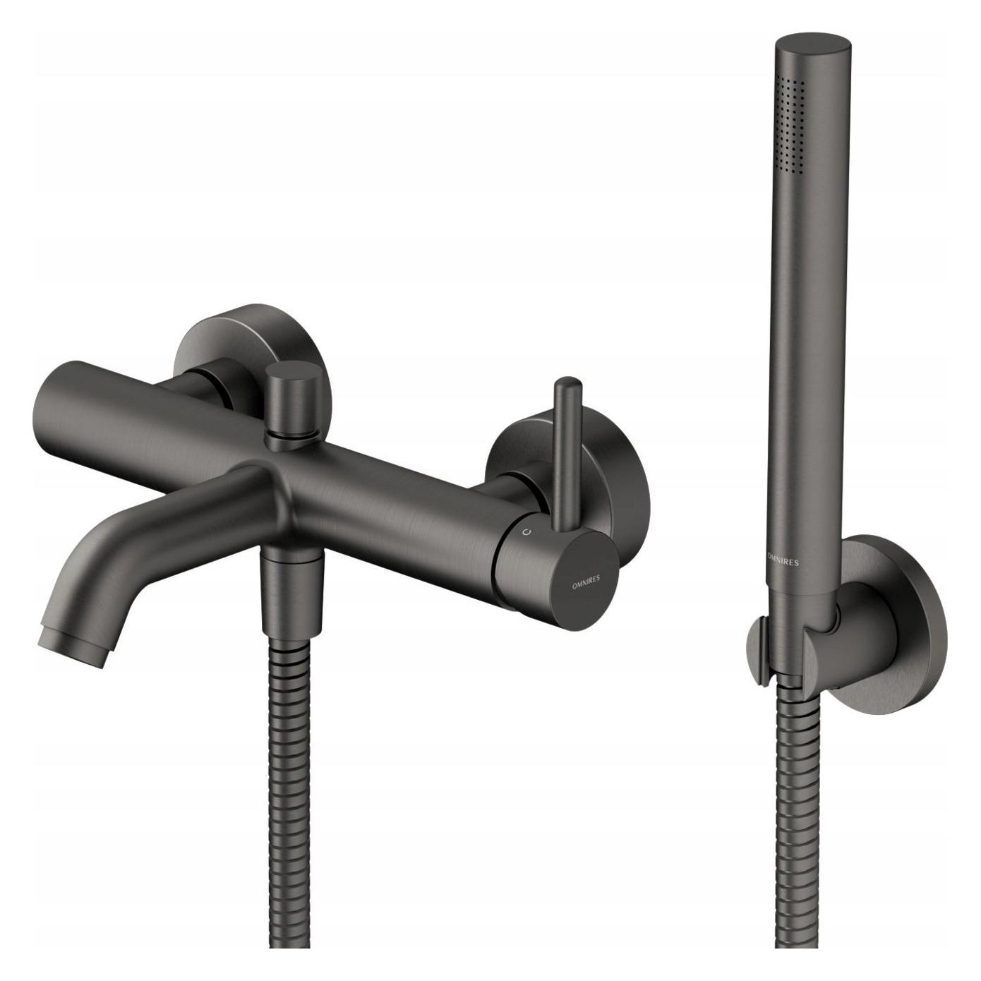Omnires y - badkraan met accessoires, grafiet (54178936)