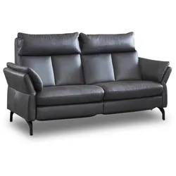 Polsteria Sofa Galati Leder Grau Anthrazit 219 cm