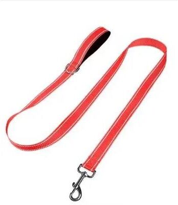 Inspired Finds SafeGlow Reflective Dog & Cat Walking Harness Leash red 2.5cmx70.87in