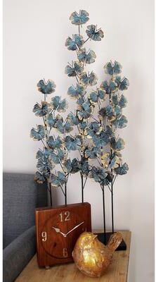 ARCILLA ELEMENTAL Turquoise Iron Contemporary Sculpture Nature 37 x 13 x 6