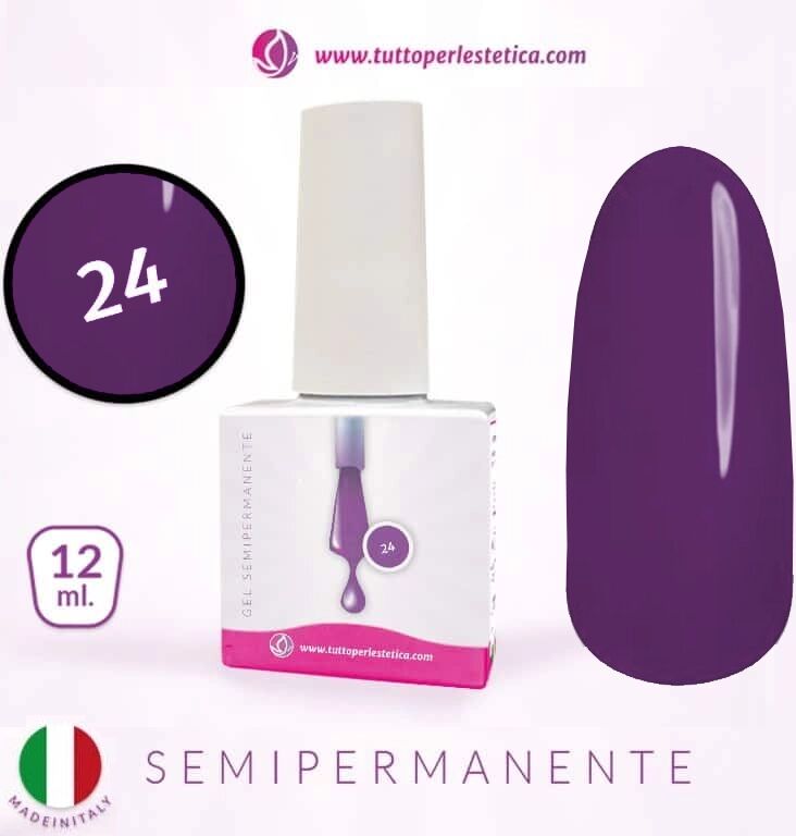 Tuttoperlestetica Semipermanente colore N 24 da 12 ML Hema e TPO Free