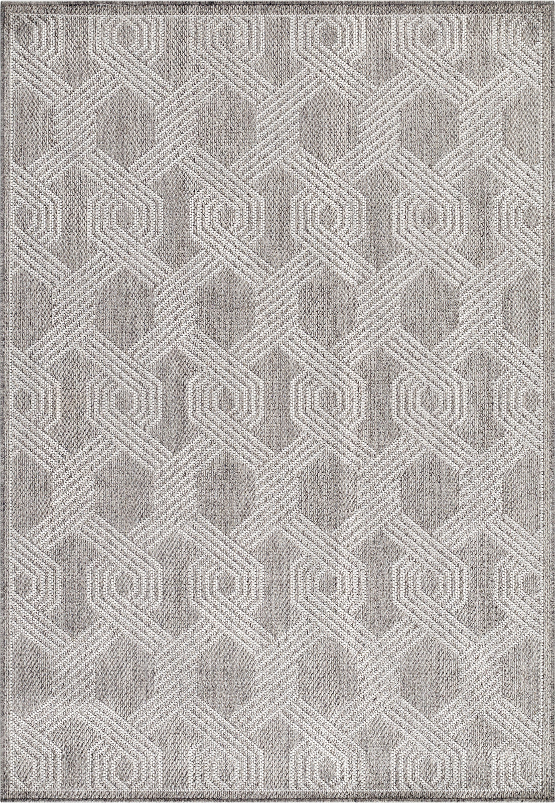 Morhane Aruba Weft buitenkleed platgeweven rechthoek grijs 200 x 290 cm