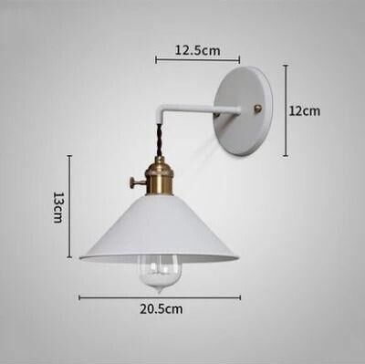 Useful Little Things Nordic Colorful Macaron LED Wall Lamp Sconce For Bedroom, Nursery, Stairs, And Aisle white w o Bulb