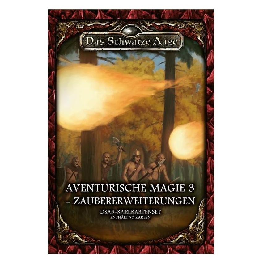 Ulisses Spiele DSA5 Spielkartenset - Aventurische Magie 3: Zaubererweiterung, 70 Karten (DE-Ausgabe) (Deutsch, 3 - 6 Spieler) (US25428)